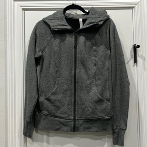 Gray lululemon scuba jacket